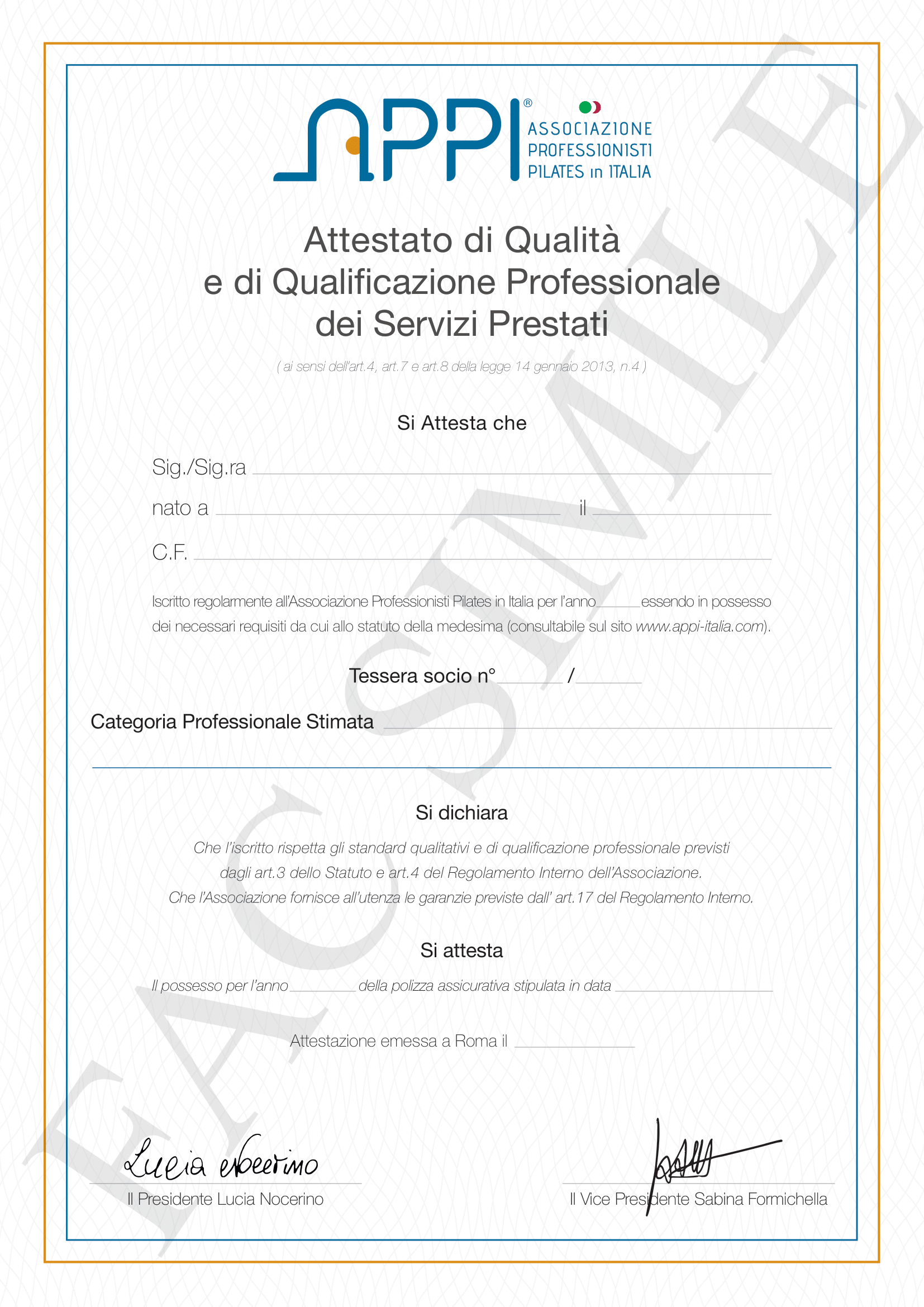 Attestato di qualità-021225-FAC SIMILE